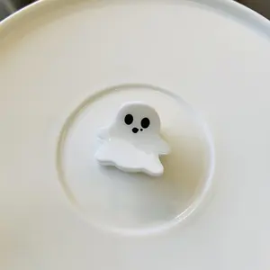 Pinza y Pasador para el Cabello de Niños con Diseño de <span class=keywords><strong>Calabaza</strong></span> Fantasma Rota, Inspirado en Halloween Coreano, Acrílico de Alta Gama, 3 cm, Único, para Flequillo Pequeño - Product Image 6