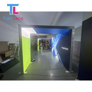 อุปกรณ์จัดแสดงนิทรรศการแบบมีไฟพื้นหลังขนาด10*20ฟุตอุปกรณ์จัดแสดงนิทรรศการแบบพกพาพร้อมฉากหลัง - Product Image 5