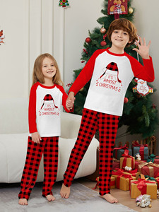 Conjunto de Pijama Térmico Personalizado para Mulheres, Dropshipping, Malha Tricotada, Roupa de Dormir de Natal para Casais e Família - Product Image 3