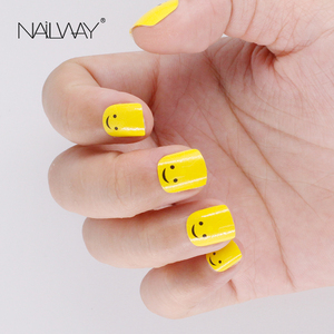 <span class=keywords><strong>Uñas</strong></span> <span class=keywords><strong>Postizas</strong></span> Cuadradas <span class=keywords><strong>para</strong></span> <span class=keywords><strong>Niñas</strong></span>, Paquete <span class=keywords><strong>de</strong></span> 24 Piezas, Material ABS, Diseño Amarillo Bonito, Venta al por Mayor, Origen China - Product Image 4