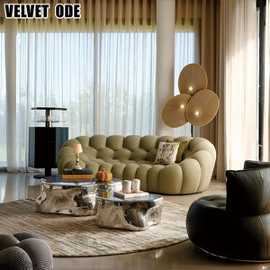 <span class=keywords><strong>Canapé</strong></span> <span class=keywords><strong>convertible</strong></span> en velours Ode capitonné moderne en velours mousse haute densité écologique 3 places <span class=keywords><strong>vert</strong></span> orange - Product Image 4