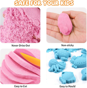 Foska Ne s'Étiole Jamais - Lot de Recharge Amusant pour Enfants, Jouet Éducatif de Sable Magique Coloré à Faire Soi-Même avec Outils pour Boîte à Sable Sensorielle - Product Image 3