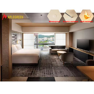 Cadre de lit double moderne en bois massif Ensemble de chambre à coucher pour appartement Hôtels 5 étoiles d'occasion Meubles d'hôtel Budget Hospitalité Dubaï d'occasion - Product Image 1