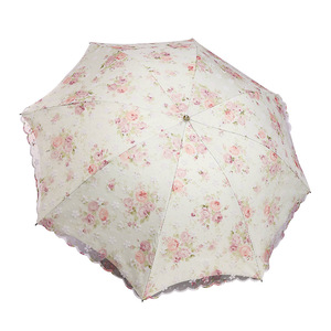 <span class=keywords><strong>Parapluie</strong></span> pliant noir enduit avec logo personnalisé, dentelle florale, pour femme, style Lolita, idéal pour les voyages, cadeau, vente au détail et en gros - Product Image 6
