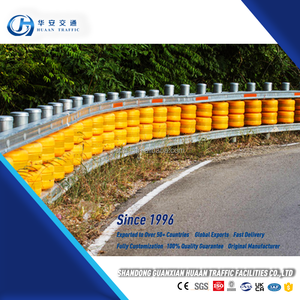 Eva Gevulde Veiligheidsbewaking Dubbele Loop Enkele Loop Roestvrijstalen Balk Vangrail Snelweg Veiligheid Verkeerswals Barrières - Product Image 5
