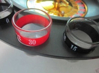 Verre à vin roulette russe à 16 trous, jeu de roulette KTV, verre à vin, table à vin, jeu de plateau rotatif, livraison en une seule pièce