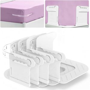 Support et fixation modernes en plastique pour draps de lit avec crochet, clip amovible et rangable pour la cuisine, maintient les draps bien tendus - Product Image 1
