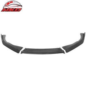 ลิ้นกันชนหน้าสำหรับรถยนต์ฮอนด้า แอคคอร์ด ปี 2018-2021 รุ่นที่ 10 สไตล์ IKON V3 สีดำด้าน ผลิตจากพลาสติก PP แบบ 3 ชิ้น พร้อมดิฟฟิวเซอร์และแผ่นกันกระแทก - Product Image 5