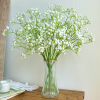 108 tiges de fleurs artificielles en gel souple Gypsophile - Décoration haut de gamme pour la maison et les maisons d'hôtes, arrangements floraux de fêtes, vente en gros Chine
