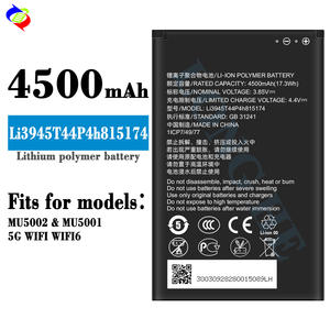 3.85V 4500mAh Li3945T44P4h815174 Battery for <strong>ZTE</strong> MU5002 <strong>MU5001</strong> 5G Wifi 6 Hotspot Wireless Router BATTERY - Product Image 2