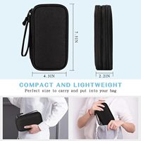 Organisateur de Rangement de Câbles et Accessoires Tech pour Voyage - Étui Portable pour Chargeur, Téléphone, Cartes, USB et Écouteurs