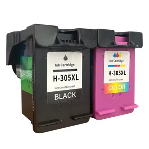 Xucai kartrid tinta HP 305 305XL yang kompatibel untuk DeskJet 2710 2720 2721 2722 ENVY 6010 6012 6020 Printer Laser