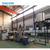 Nouvelle machine de fabrication de granulés plastiques PE/PP LDPE de 100-300 kg/h avec moteur et extrudeuse à vis simple PLC 380V