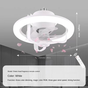 Ventilador de Techo LED Moderno con Control Remoto, 3 Velocidades, Regulable, 3 Aspas de ABS para Dormitorio y Sala de Estar - Product Image 2