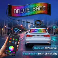 Panneau LED RGB flexible DIY, matrice programmable, éclairage artistique, affichage décoratif, contrôle par application pour vitre arrière de voiture, camion, SUV