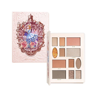 Plateau de présentation de maquillage de produits cosmétiques OEM 12 couleurs d'ombres à paupières cosmétiques palette d'ombres à paupières personnalisées en forme d'étoile