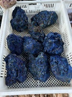 Spécimens minéraux d'azurite bleue naturelle de haute qualité, pierre brute de malachite brute pour la poudre de pigment