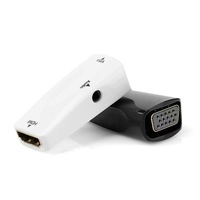 Adaptador HDMI a VGA Macho a Macho para HDTV, Computadora, Reproductor de DVD, Monitor