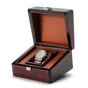 SUNDO Uhr Lagerung Geschenk Display Luxus Schwarz Holz Uhren box Professional Holder Organizer Uhren