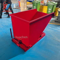 Chariot élévateur à benne basculante en acier pour la manutention de matériaux, personnalisable en gros, de 2 à 12 yards, pour chantier de construction