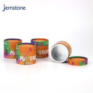 Custom Design Energy Supplement Capsule Cardboard Cylinder Food Grade Paper Tube Packaging for Protein Powder - Product Image 6