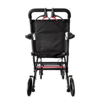 Fauteuil roulant de transport économique en acier, fauteuil roulant pliable pour personnes âgées/adultes, chaise de transfert portable avec freins