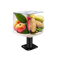 WS Cube LED d'animation 3D HD intérieur/extérieur de couleur Ull de taille personnalisée Affichage LED créatif carré magique à 4 côtés