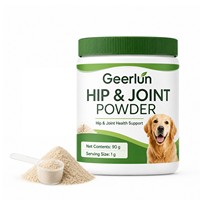 Poudre de soutien articulaire pour chiens ODM/OEM saveur poulet, mousse de palourde bleue, sulfate de glucosamine pour la mobilité et la flexibilité