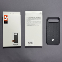 Étui de téléphone magnétique tissé de haute qualité avec emballage pour iPhone 17 Pro Max 16 15 14 – Coque de luxe antichoc
