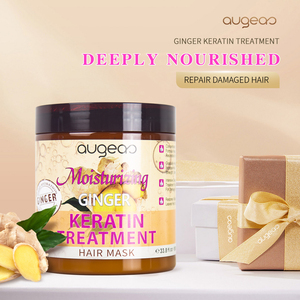 Masque capillaire hydratant Augeas au gingembre et à la kératine 33,8 fl.oz, soin profond pour cheveux abîmés - Product Image 6