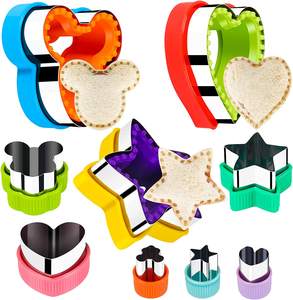 Vente en gros de moules à biscuits pour sandwichs et crêpes outils en silicone moule métallique adapté aux enfants garçons et filles - Product Image 1