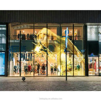 Panel Publicitario LED Transparente, Ligero y No Bloqueante, para Ventanas de Vidrio en Centros Comerciales y Calles, Pantalla Grande para Marketing