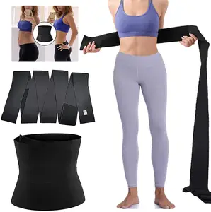 Bande élastique amincissante pour femmes, Invisible, longueur Maxi, minceur, enveloppante, grande taille, ceinture pour le Sauna