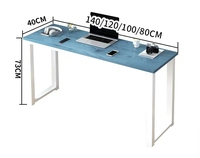 Ventes directes d'usine Bureau d'ordinateur simple moderne Table d'étude d'écriture en bois Support d'ordinateur portable à domicile Table d'étude de bureau d'ordinateur