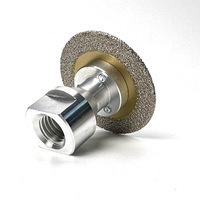 Lame de coupe miniature en diamant brasé PMS Industrial pour le nettoyage des joints de carrelage, lame de nettoyage pour meuleuse d'angle diamantée pour le verre
