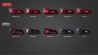 Nouveaux feux arrière LED modifiés rouges fumés pour Lexus IS250 IS350 2006-2015, avec fonctions de feux de circulation, de freinage, de clignotants et de feux antibrouillard