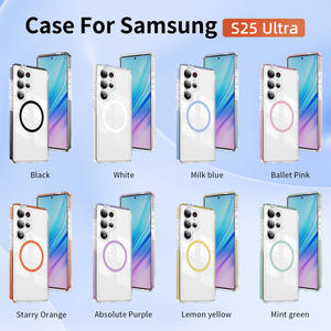 <span class=keywords><strong>Funda</strong></span> Magnética Transparente para Teléfono Móvil S25/S26, con Anillo, TPU+PC, Resistente al Desgaste, N52 - Product Image 4