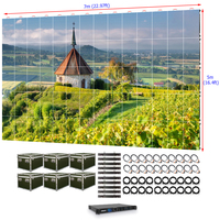 Pantalla LED para Interiores P2.976 de 7m X 5m, Alta Definición, 2.9mm, HDR10+, 3 Años de Garantía, Ideal para Supermercados y Promoción de Eventos