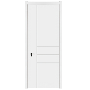 Puerta Moderna de Madera Sólida Blanca para Dormitorio, Diseño Minimalista, Material MDF, Hecha a Mano en China, 2026 - Product Image 5
