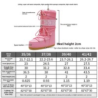 Bottes de ski d'hiver transfrontalières best-seller, bottes de neige légères, imperméables, antidérapantes, à bout rond, tendance pour femmes