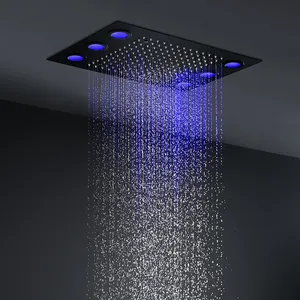 New arrival multifunctional rain shower heads easy installation multicolor thermostatic shower faucet