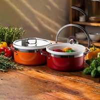 Chauffe-Plat Commercial en Acier Inoxydable à Induction avec Insert en Céramique pour Buffet, Marmite à Soupe en Céramique pour Hôtel