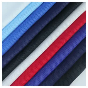Cheap price 100 polyester bird eye black poly stretch mesh knit mattress fabric roll for garment sportswear