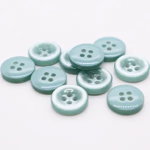 उच्च गुणवत्ता के लिए आसान बटन पदोन्नति कस्टम लोगो के लिए 4 छेद चमकाने प्लास्टिक पुश बटन कपड़े