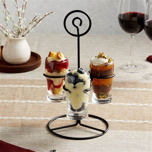 Support <span class=keywords><strong>de</strong></span> présentation à trois niveaux en verre et métal pour vins, idéal pour les dégustations en <span class=keywords><strong>fête</strong></span> ou en <span class=keywords><strong>magasin</strong></span> - Product Image 4