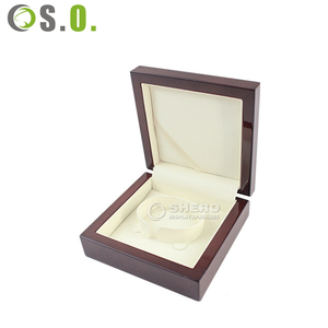 Boîte à Bague de Fiançailles Portable en Acajou, Petite et Populaire, Couleur Rouge Vin, Boîte en Bois Peinte Marron, Vente en Gros - Product Image 5