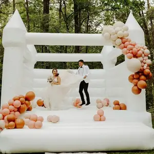 Inflable boda gorila macaron color <span class=keywords><strong>Luna</strong></span> inflable pastel blanco deshierbe rebote Castillo salto Castillo para niños y adultos - Product Image 4