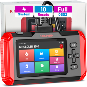 เครื่องอ่านโค้ดรถยนต์ Kingbolen S600 ระดับมืออาชีพ รองรับ OBD2 พร้อมฟังก์ชั่นรีเซ็ต 8 แบบ ใช้ได้กับรถยนต์ 12V มากกว่า 70 ยี่ห้อ รับรองการอัปเดตฟรี - Product Image 1