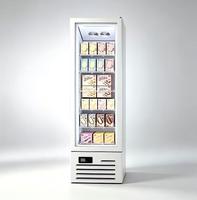 Réfrigérateur vitrine à porte simple avec réfrigérant écologique R290, dégivrage automatique, porte en verre, refroidisseur de boissons commercial pour supermarché