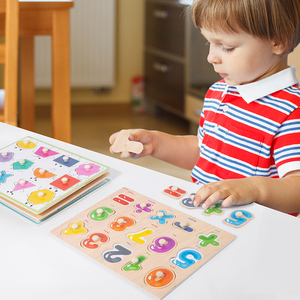 Nouveauté : Jouet éducatif en bois 3D <span class=keywords><strong>pour</strong></span> enfants <span class=keywords><strong>de</strong></span> 2 <span class=keywords><strong>à</strong></span> 4 ans, puzzle <span class=keywords><strong>à</strong></span> chevilles sur le thème des animaux, <span class=keywords><strong>jeu</strong></span> amusant <span class=keywords><strong>de</strong></span> dessin animé Montessori - Product Image 3